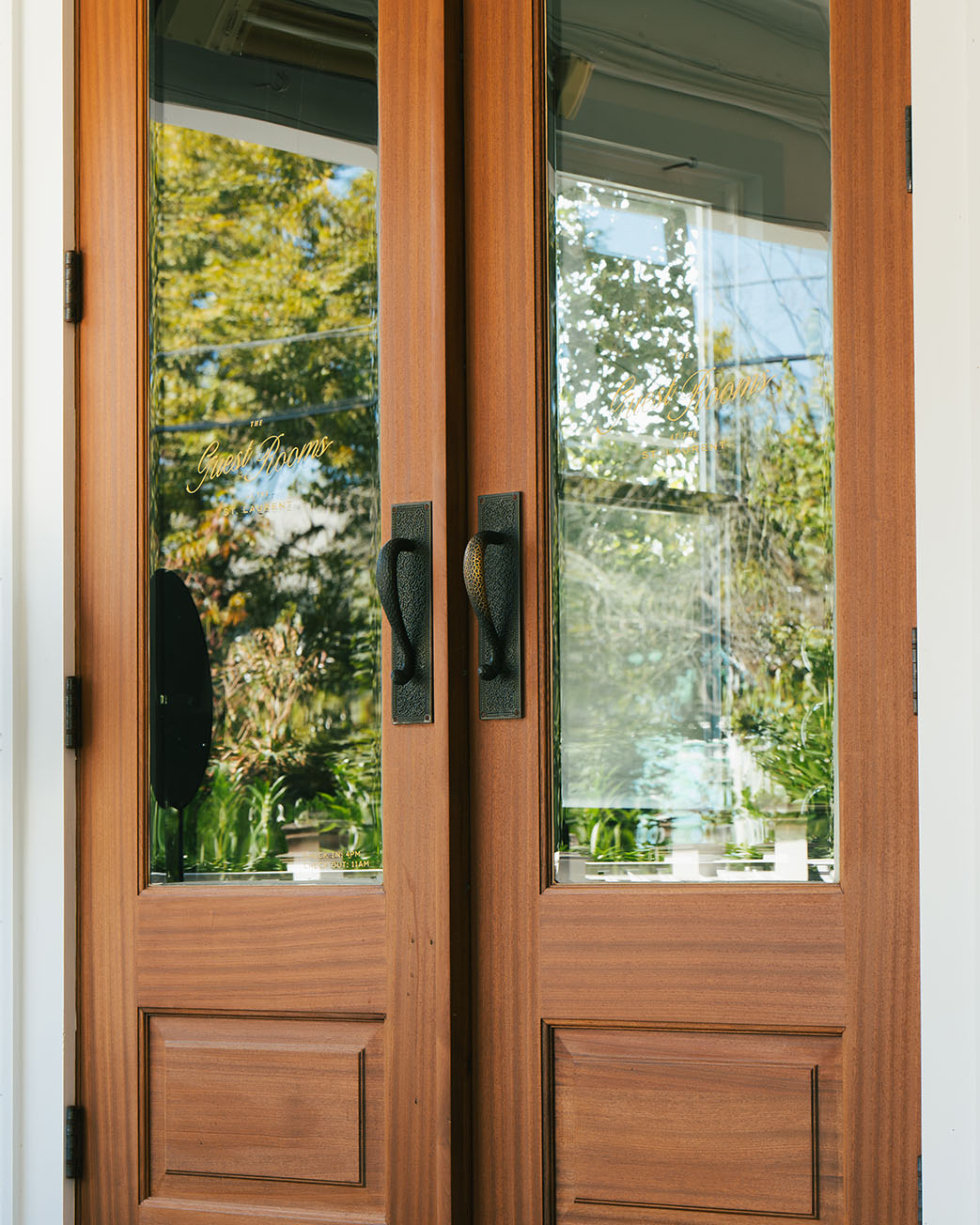 C. Henry Painting Door Staining